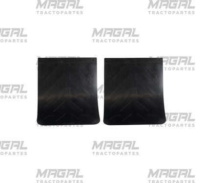 Par de loderas negras flexibles 24x30 para tráiler y camión