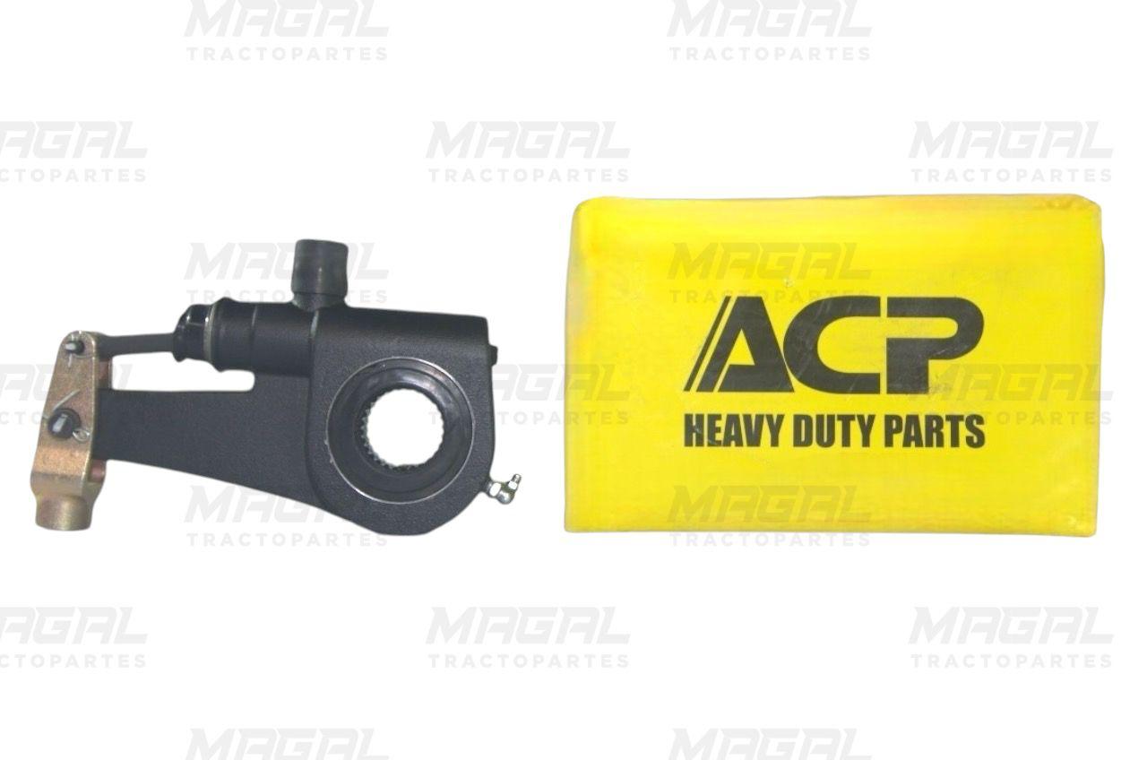 Matraca autoajustable fina de 28 dientes ACP junto a su empaque amarillo Heavy Duty Parts

