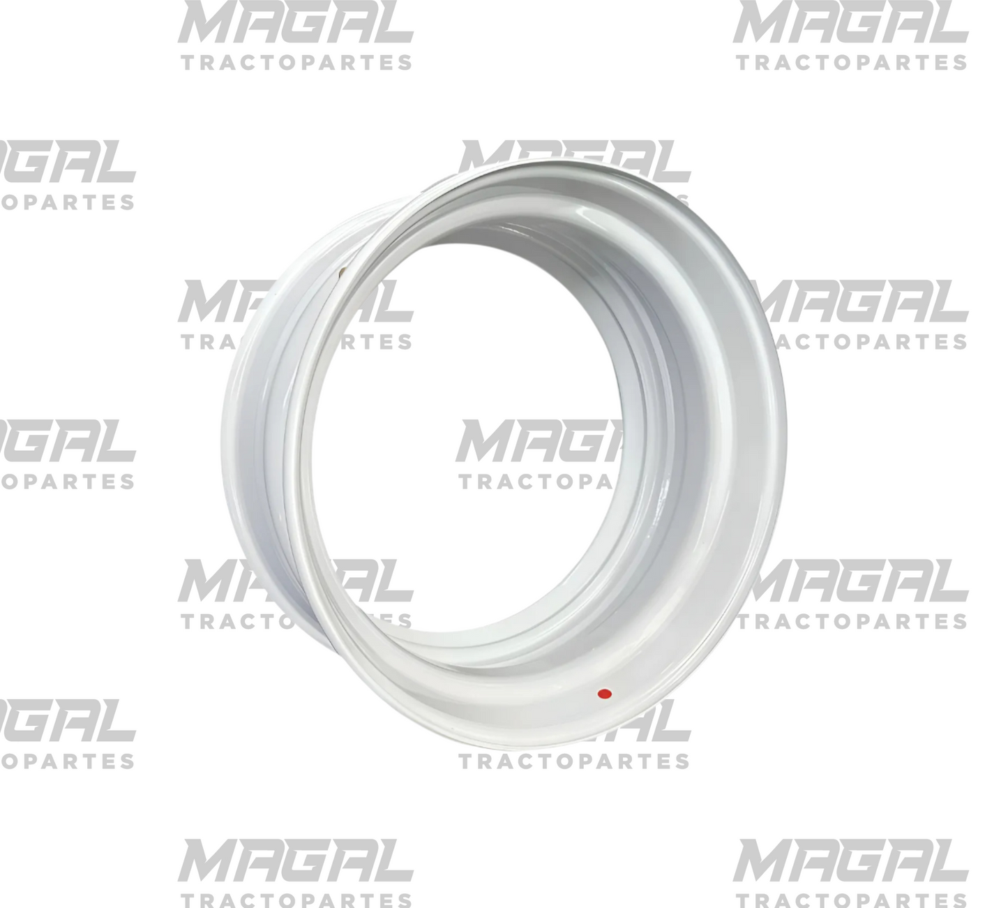 Rin de artillería 22.5 de acero Ampro 8000 lb plateado, vista frontal