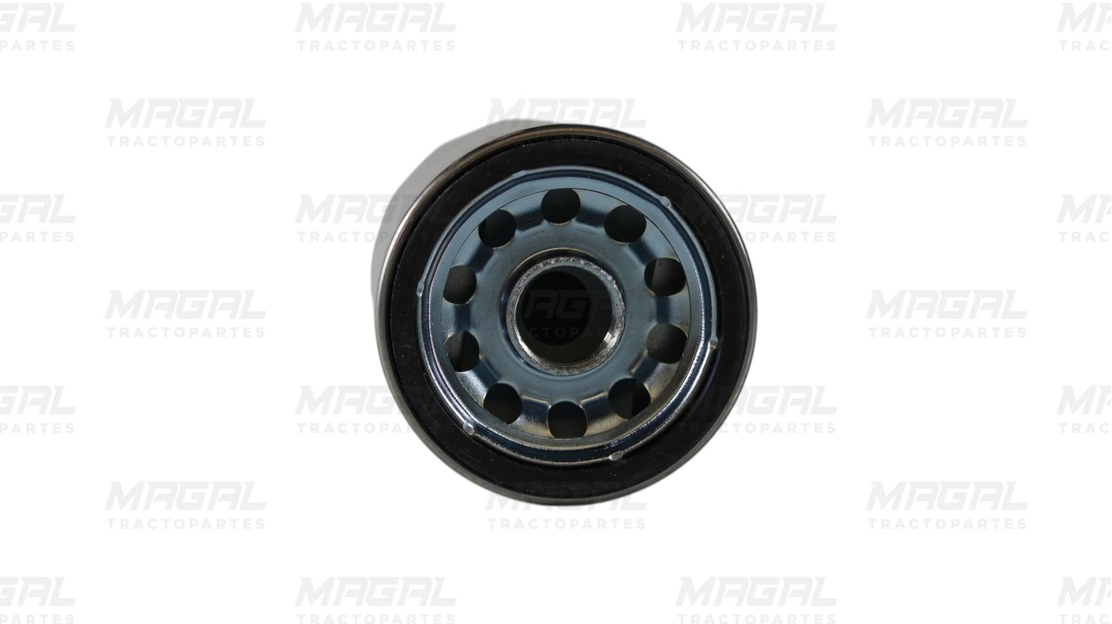 Vista de la rosca del filtro hidráulico Fleetguard HF35476, diseñada para un sellado hermético en sistemas de dirección hidráulica automotriz.

