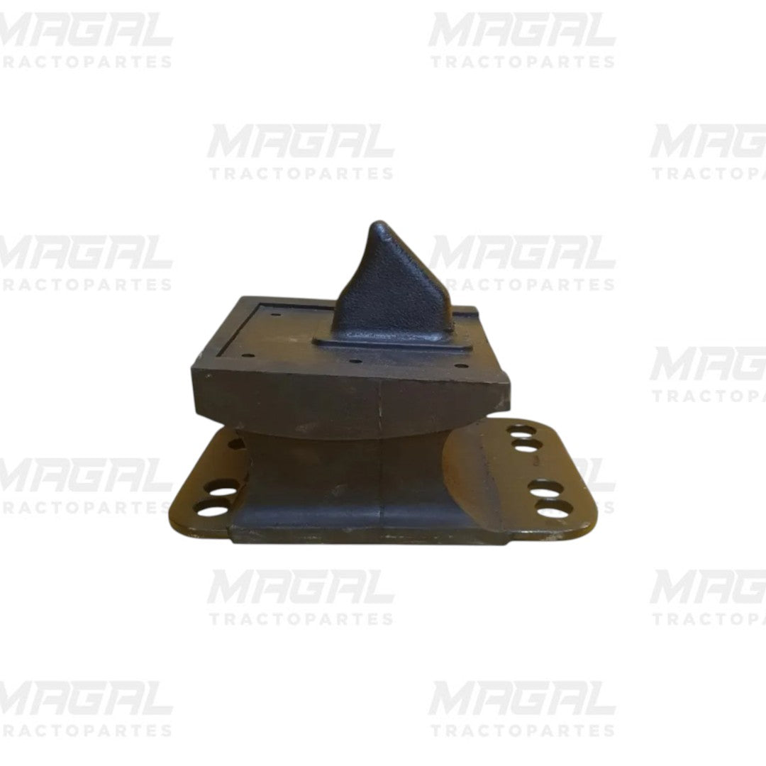 Soporte de carga para muelle delantero Freightliner M2, base metálica con orejas de fijación y tope central reforzado