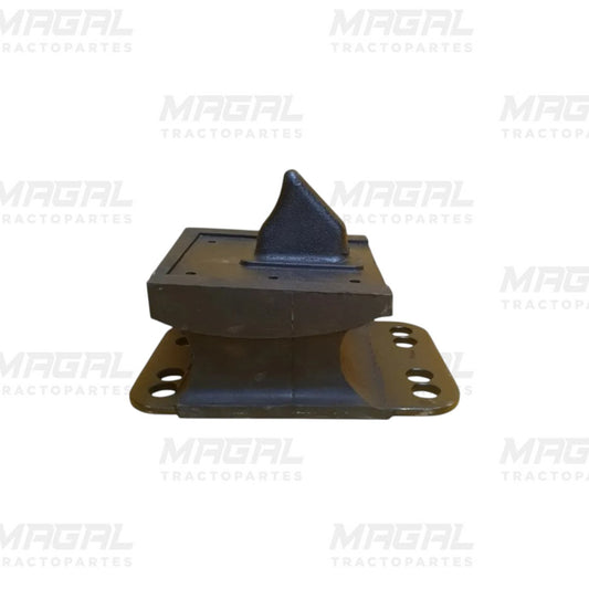 Soporte de carga para muelle delantero Freightliner M2, base metálica con orejas de fijación y tope central reforzado