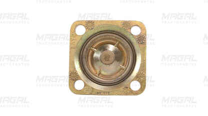 Vista superior de válvula piloto interruptor Haldex 90554615 mostrando la tapa metálica con orificios de montaje

